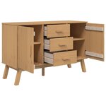 vidaXL Buffet OLDEN marron 114x43x73 5 cm bois massif de pin
