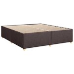 vidaXL Sommier à lattes de lit avec matelas Marron foncé 180x200 cm