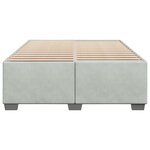 vidaXL Cadre de lit sans matelas gris clair 140x190 cm velours