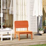 vidaXL Chaise de jardin cire marron 60x52 5x72 cm bois de pin massif