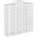 vidaXL Paniers à gabions arqués 10 Pièces 200x50x200/220 cm Fer galvanisé