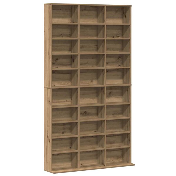 vidaXL Meuble CD chêne artisanal 101 x 23 x 177.5 cm Bois d'ingénierie