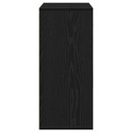 vidaXL Buffet avec tiroir Chêne noir 60 x 31 x 70 cm Bois d'ingénierie