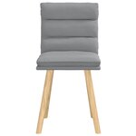 vidaXL Chaises à manger lot de 2 gris clair tissu