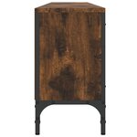 vidaXL Meuble TV à tiroir chêne fumé 200x25x44 cm bois d'ingénierie