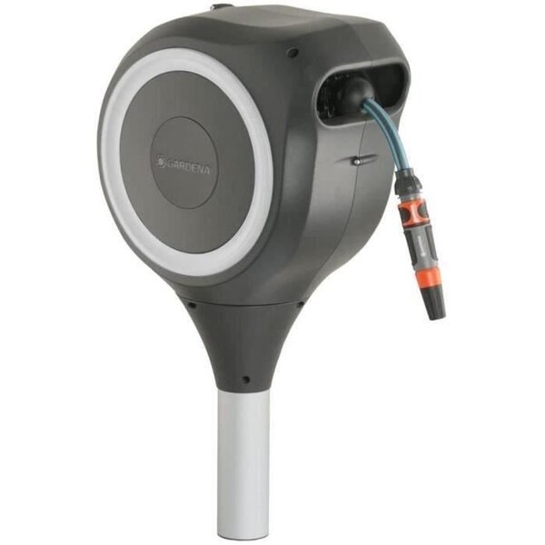 GARDENA Dévidoir automatique sur pic RollUp S 15 m liseret blanc