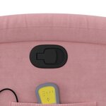 vidaXL Fauteuil de massage inclinable rose velours