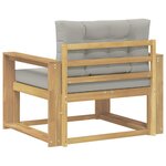 vidaXL Sofa de milieu extérieur Polyester Blanc