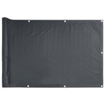 vidaXL Écran d'intimité de balcon anthracite 1000x90 cm PVC