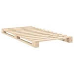 vidaXL Cadre de lit sans matelas avec tête de lit 100x200 cm