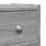 vidaXL Armoire de salle de bain étroite avec roulettes sonoma gris