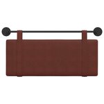 vidaXL Tête de lit suspendue Brun Brillant PU antique