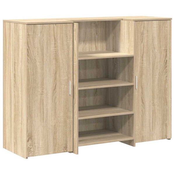 vidaXL Bureau réception chêne sonoma 135x50x103 5 cm bois d'ingénierie