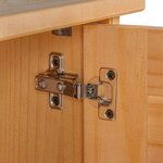 vidaXL Meuble Sous Évier avec porte VIGO marron miel 67.5 x 34 x 59 cm