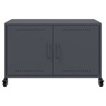 vidaXL Meuble TV anthracite 68x39x43 5 cm acier
