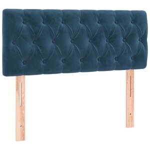 vidaXL Tête de lit Bleu foncé 90x7x78/88 cm Velours