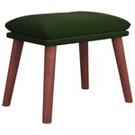 vidaXL Repose-pied Vert foncé 45x29 5x35 cm Velours