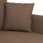 vidaXL Canapé à 2 places Marron 120 cm Tissu