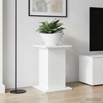 vidaXL Support de Plante 2 pc Blanc brillant 30 5 x 30 x 43 cm