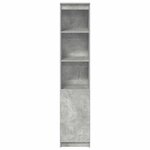 vidaXL Buffet haut gris béton 37 5x35x180 cm bois d'ingénierie