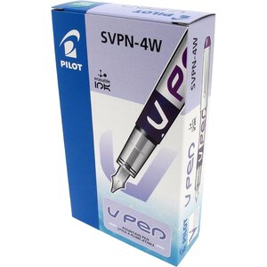 Stylo Plume Jetable V-Pen Effaçable Pointe moyenne Violet x 12 PILOT