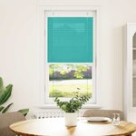 vidaXL Store plissé vert pétrole 55x100 cm largeur du tissu 54 4 cm