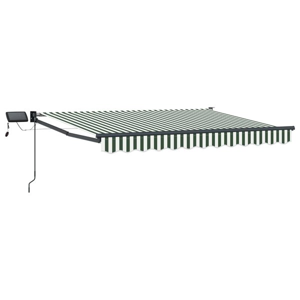 vidaXL Store rétractable manuel avec LEDs 3 5 x 2 5 m