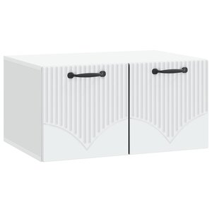 vidaXL Meuble TV mural Blanc 59 5 x 41 x 30 cm Bois d'ingénierie