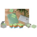 Bloc-note adhésif Recycling  76 x 76 mm  6 couleurs POST-IT