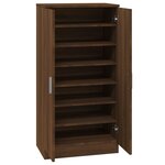 vidaXL Armoire à chaussures Chêne marron 55x35x108cm Bois d'ingénierie