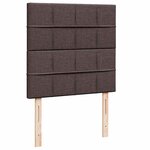 vidaXL Lit ottoman avec matelas marron foncé 100x200 cm tissu
