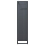 vidaXL Portant de bois chauffage anthracite 25x25x100 cm