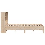 vidaXL Lit bibliothèque sans matelas 160x200 cm bois massif de pin