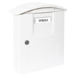 Boîte aux lettres en plastique  Costa E5301  Robuste  Anticorrosion  Blanc