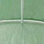 vidaXL Serre avec cadre en acier vert 24 m² 12x2x2 m
