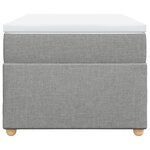 vidaXL Sommier à lattes de lit avec matelas Gris clair 90x200 cm Tissu