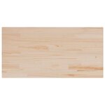vidaXL Dessus de table 100x60x2 5 cm bois de pin massif rectangulaire
