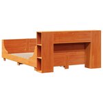 vidaXL Cadre de lit sans matelas cire marron 150x200cm bois pin massif