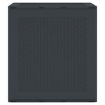 vidaXL Boîte de Rangement Anthracite 55x53x57 cm PP