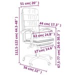 vidaXL Fauteuil inclinable de bureau Rose Velours