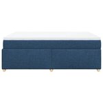 vidaXL Sommier à lattes de lit avec matelas Bleu 160x200 cm Tissu