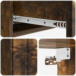 vidaXL Table d'appoint murale Chêne fumé 87 5 x 34 5 x 17 cm