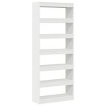 vidaXL Bibliothèque / Séparateur de pièce blanche 80x30x198 cm