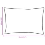 vidaXL Oreiller avec oreiller Blanc 40 x 60 cm 130gsm 100  coton