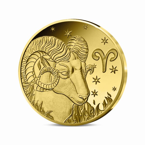 Signes astros - Bélier - Monnaie de 5€ 1/2g or