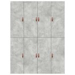 vidaXL Cadre de lit Gris béton 200 x 160 x 31 5 cm Bois d'ingénierie