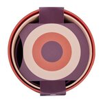 Pots de fleur rouge rose violet - 14 x 13.8 x hauteur 12 cm - Intérieur 100 recyclé