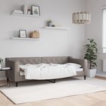 vidaXL Lit de repos sans matelas taupe 80x200 cm tissu
