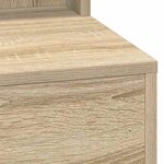 vidaXL Table de Toilette avec étagère Chêne Sonoma 50 x 41 x 135 cm