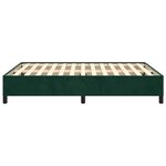 vidaXL Cadre de lit sans matelas vert foncé 140x190 cm velours